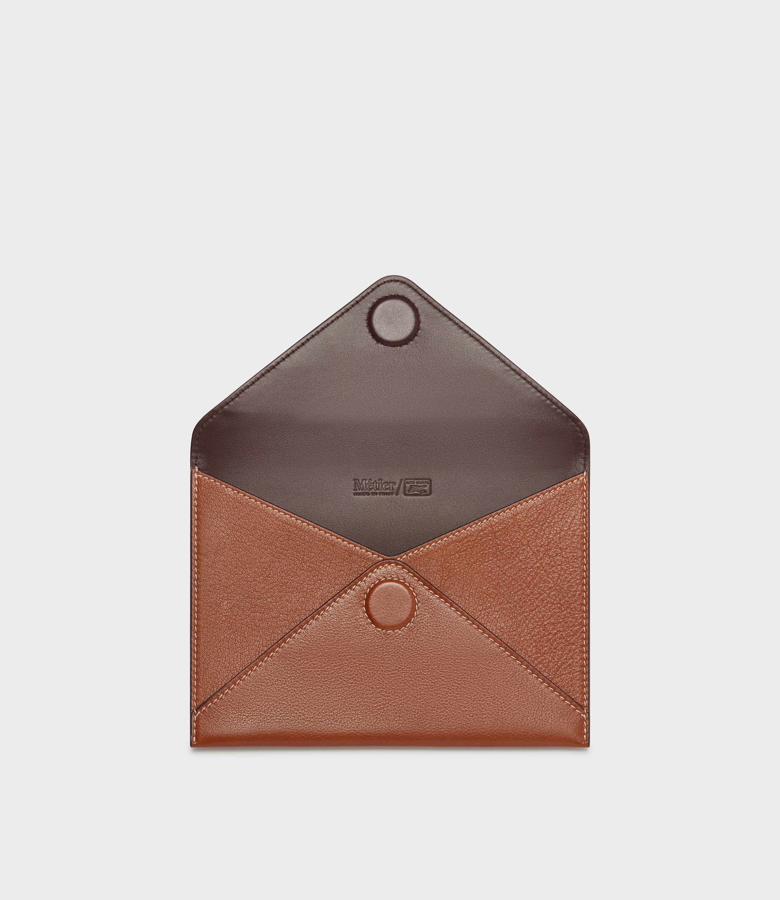 Air Mail x Métier A6 Leather Envelope Buffalo Cognac - Image 3