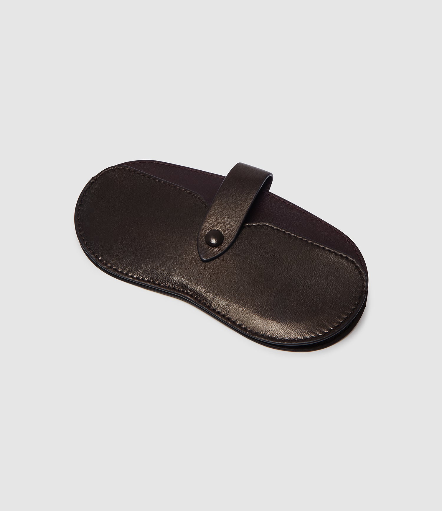 Glasses Case Double Buttery Nappa Cacao - Image 3
