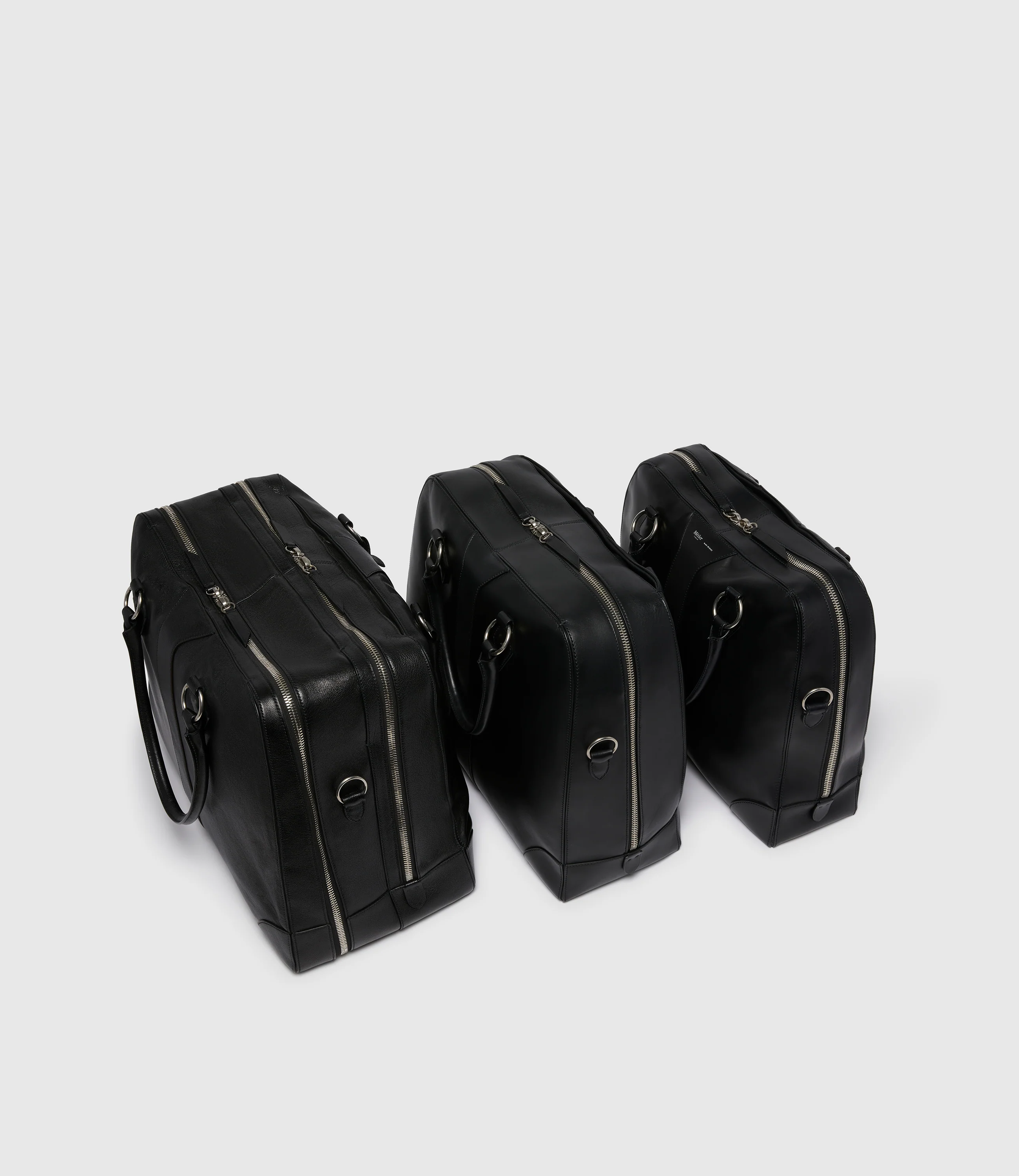 Le Voyage Two to Three Night Bag Natural Calfskin Matte Black - Image 4