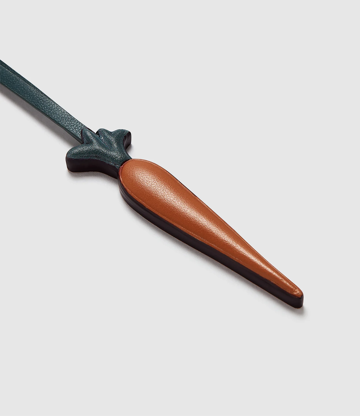 Métier x Gohar World Carrot Charm Smooth Calfskin Orange with Dark Green - Image 3