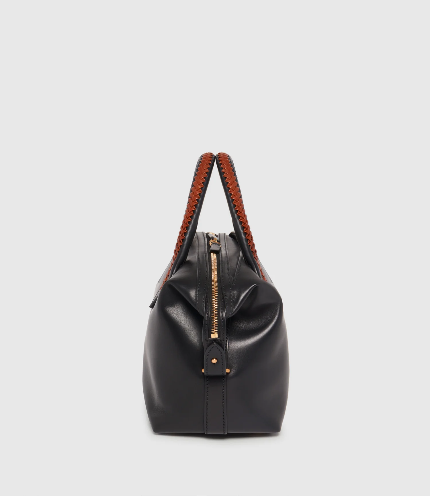 Vérité City Small Atelier Calfskin Black with Cognac - Image 2